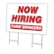 Signmission Now Hiring Farm Workers Yard Sign & Stake outdoor plastic coroplast window, C-2436-DS-FARM WORKERS C-2436-DS-FARM WORKERS - alternate 1